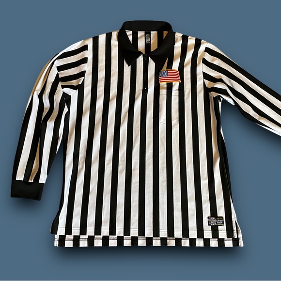 Cliff Keen Athletic Official Referee Long Sleeve 1/4 Zip Neck Shirt SZ XXL - Picture 1 of 9